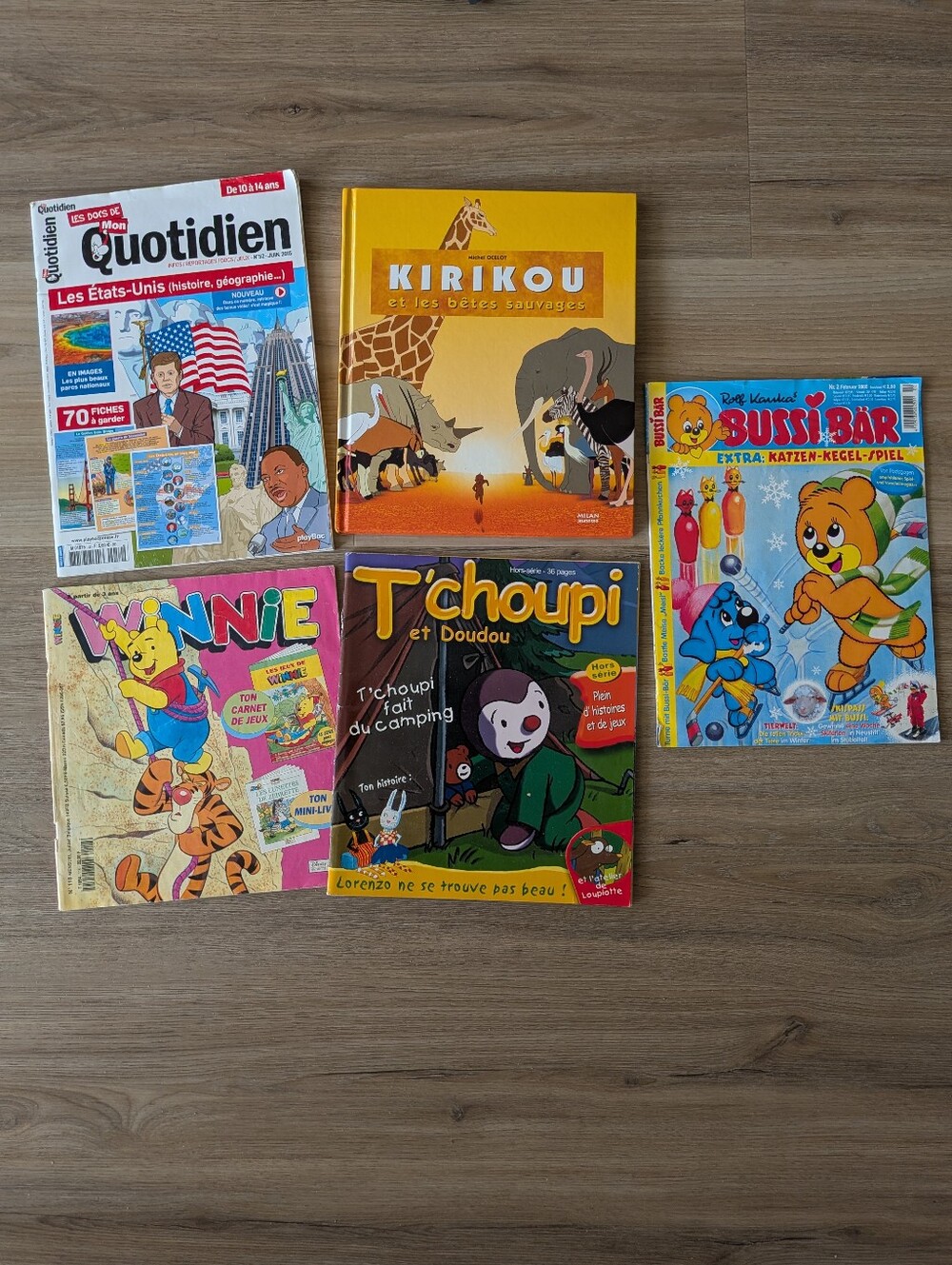 French And German Children Books And Magazines Lot